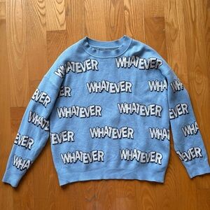 Vintage WHATEVER Crewneck Knit Sweater